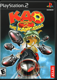 Kao the Kangaroo Round 2 PAL Playstation 2  box art